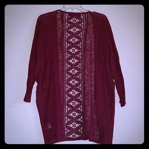 Magenta light knit sweater